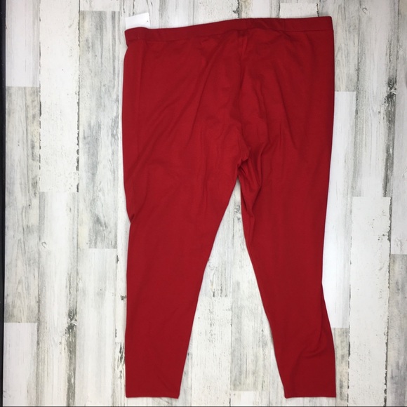NWT Fashion Bug Red Leggings Plus Size 3X - Picture 3 of 3